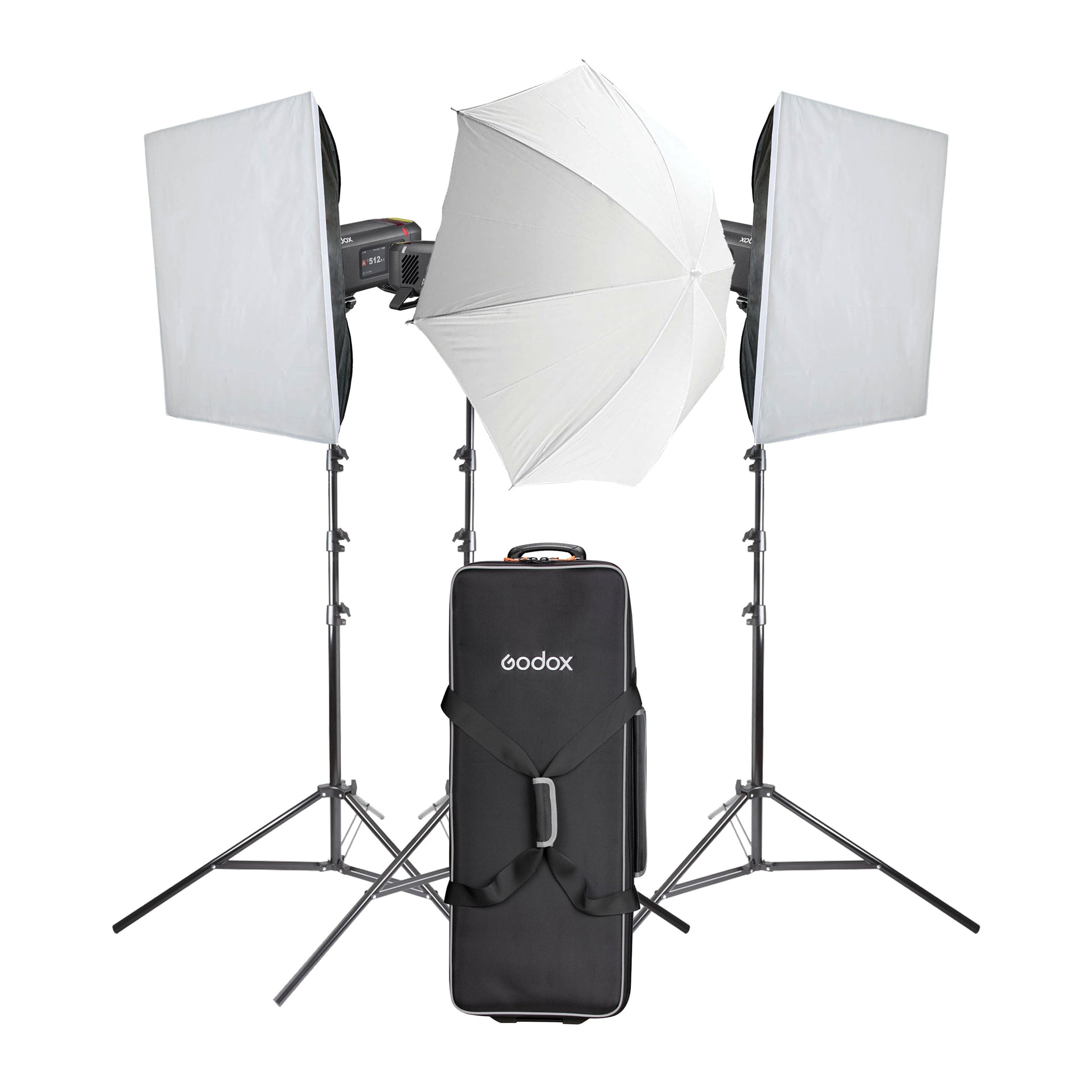 Godox AD800PRO Portable Battery Powered Flash Three Head Light Kit