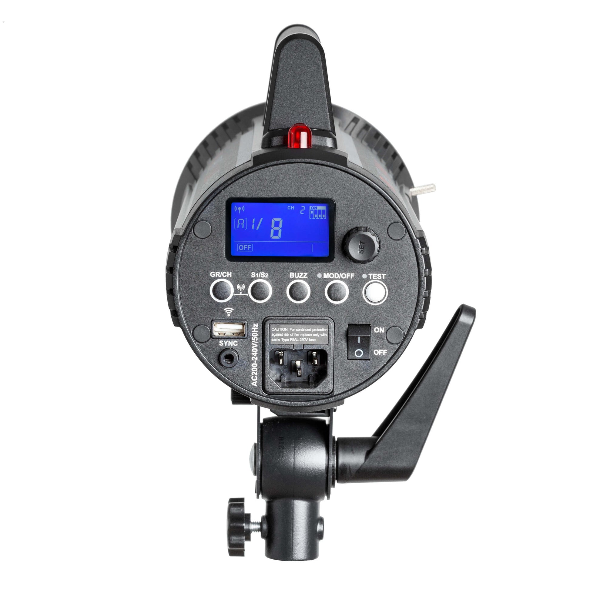 PiXAPRO
LUMI200 200Ws Award Winning Studio Flash Monolight (GS200 II) Rear View