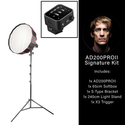 AD200PROII Single Head Portrait Photography Kit by Sean Tucker