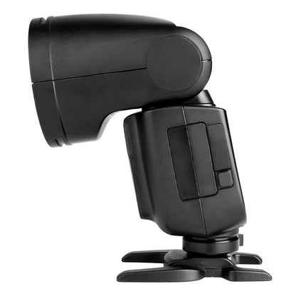 Godox V1 TTL Round Head Flash Light with Metal Hot-Shoe, Built-in 2.4G Wireless X System On-Camera Speedlight