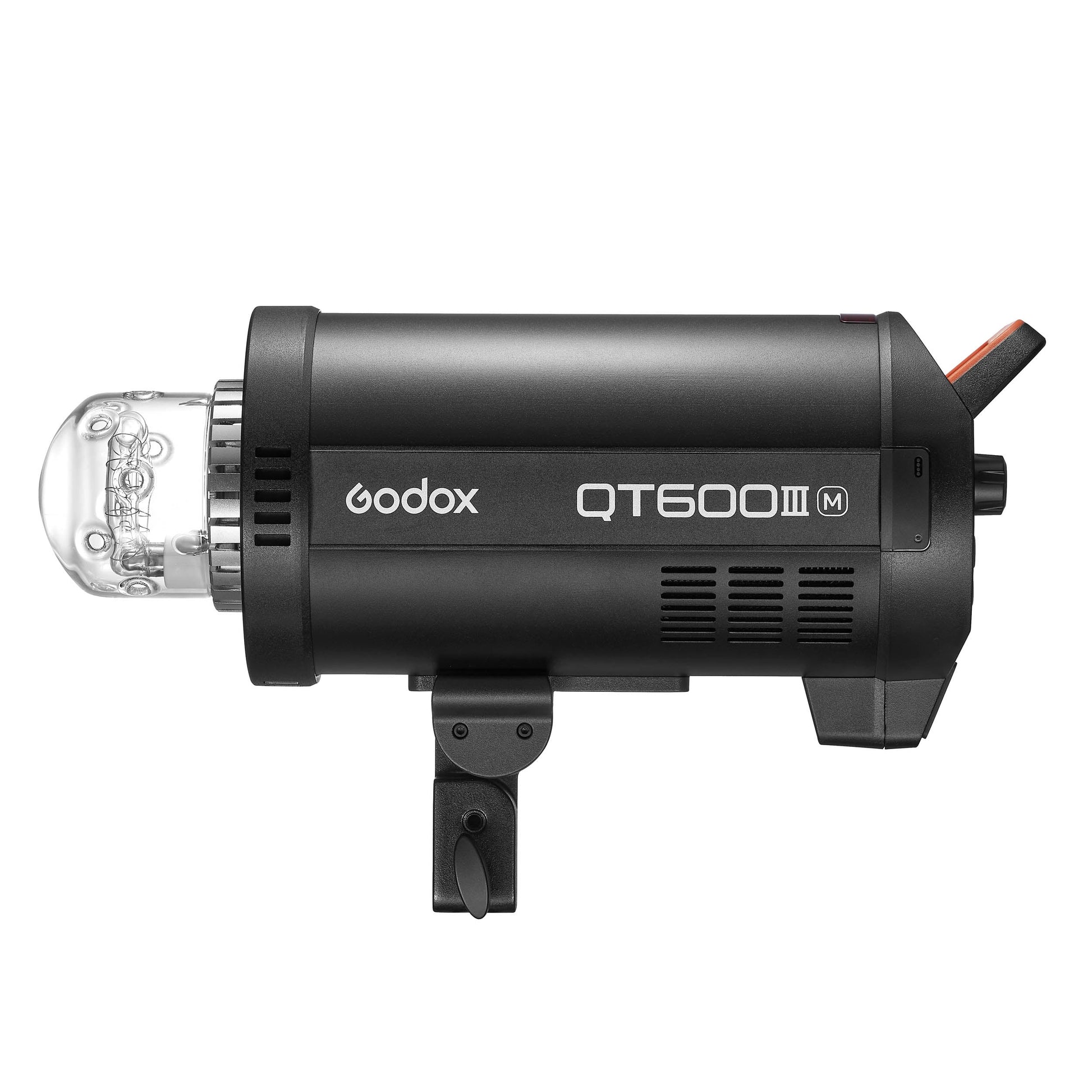 Godox QT600III 600W High-Speed Studio Flash Head with LED Modelling Lamp Side View