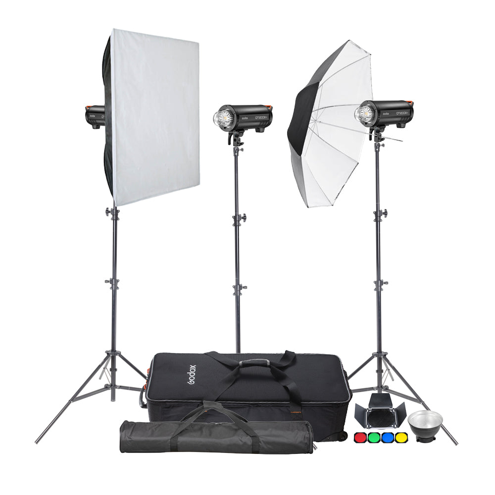 QT1200IIIM Trio of Studio Flash Kit