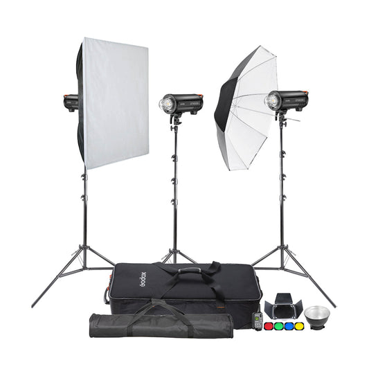 QT1200IIIM Trio Of Studio Flash Kit