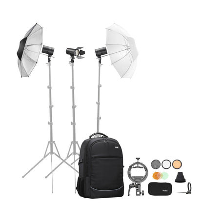AD100PROII Pocket Flash Three Head Portable Lighting Kit