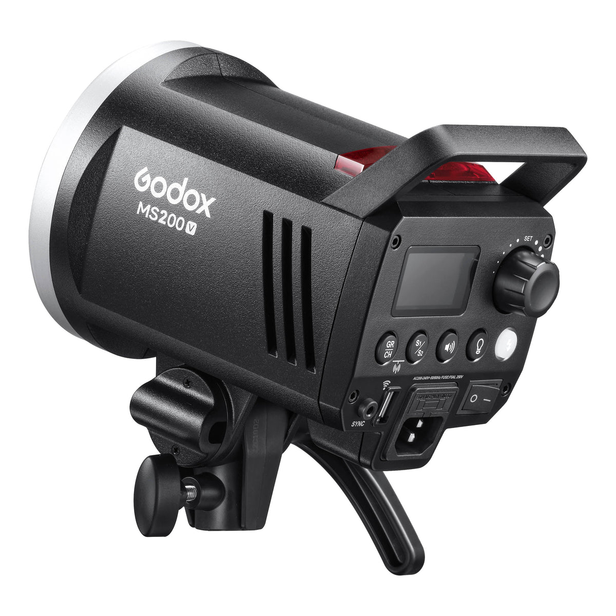 MS200V Super-Compact Studio Strobe Flash With LED Modelling Lamp
