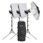 Godox MS200V Three-Head Studio Photography Lighting Kit