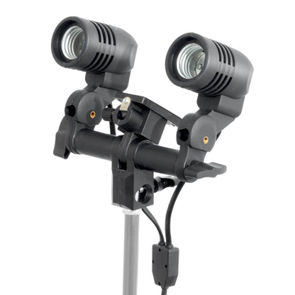 PiXAPRO DUOLiTE Twin E27 CFL Light Fixture with Umbrella slot