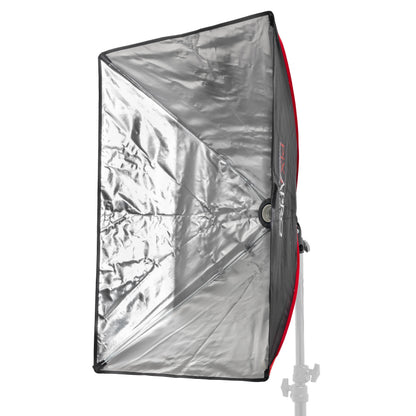 PiXAPRO Ezylite E27 Lamp Fixture with Built-in 50x70 Softbox without diffuser and without bulb