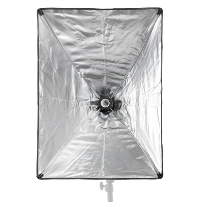 PiXAPRO Ezylite E27 Lamp Fixture with Built-in 50x70 Softbox without diffuser and without bulb (Front view)