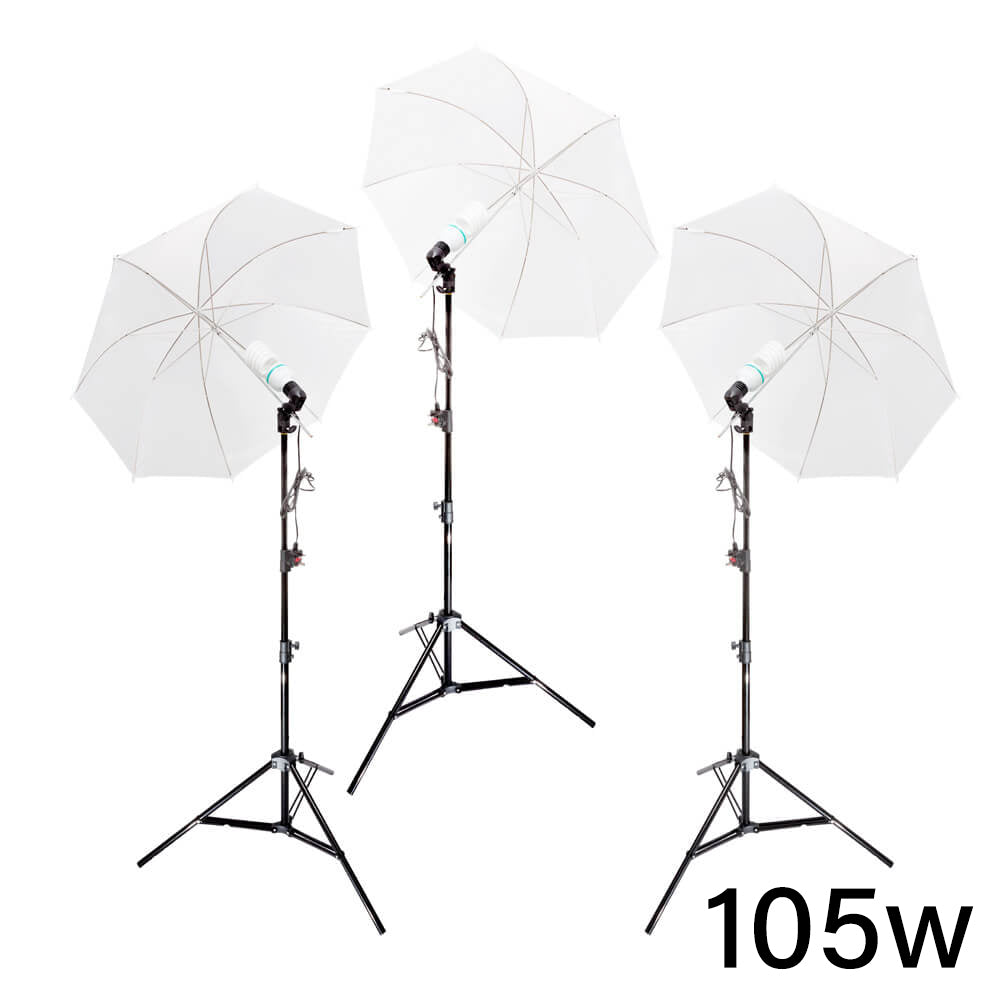 UNILiTE E27 Photography Studio Continuous Lighting Triple Kit 