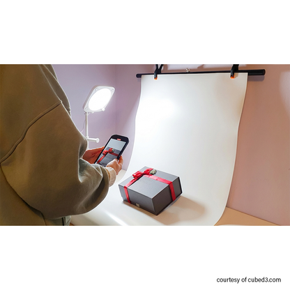 TableTop Background Stand with PVC Background Photo Studio