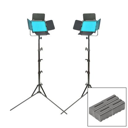 LECO500RGB MKII 36W RGB LED Light Panel Twin Kit