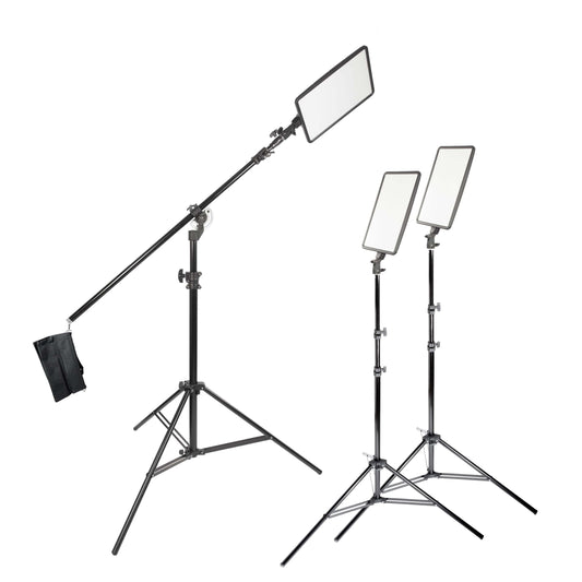 GLOWPAD 350S Slim-Profiled Daylight Balanced LED Panel Triple Kit