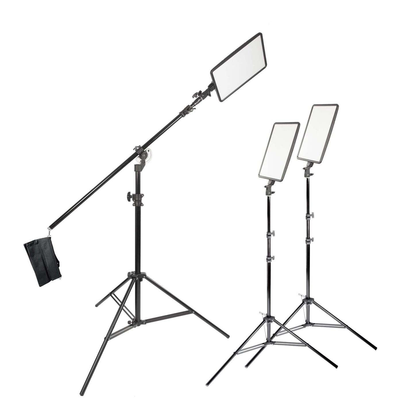 GLOWPAD350D 3Ã—Slim Head Studio Photography Lighting Kit