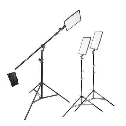 GLOWPAD350D 3Ã—Slim Head Studio Photography Lighting Kit