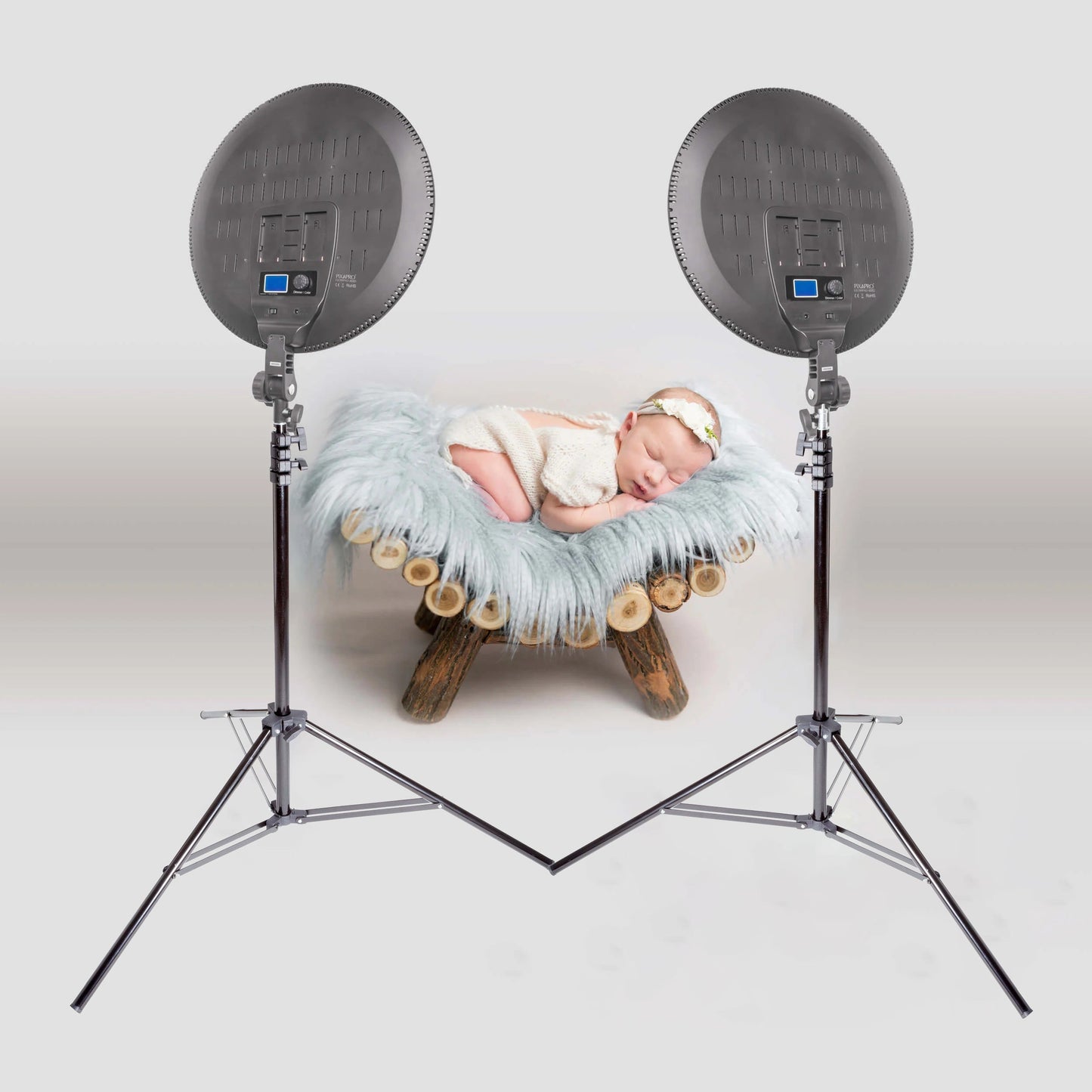 GLOWPAD 450S Baby & Newborn Photography LED Lighting Panel Kit