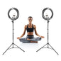 LR160 Yoga LED Ring Light Clip On Phone Twin Kit