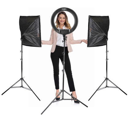 LR160 Ringlight with EZYLiTE Live Stream Complete Kit