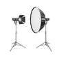 Godox SL300III 330W LED Studio Light with S120T Softbox & 8" Optical Fresnel Lens