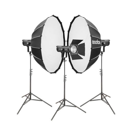 Godox SL300II Daylight-Balanced LED Video Three-Head Lighting Kit