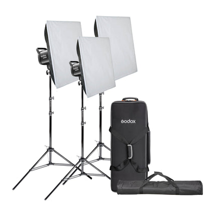 Godox SL60IIBI Three-Head Softbox LED Lighting Kit