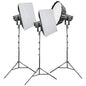 GODOX SL150R RGB LED Video Continuous Light Three Head Softbox Lighting Kit