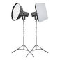 Godox SL150III Daylight Balanced LED Light Twin Softbox Lighting Kit