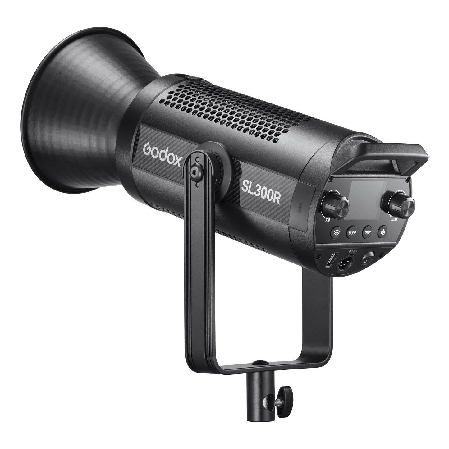 Godox SL300R 300W RGBWW LED Video Light Angled Rear View