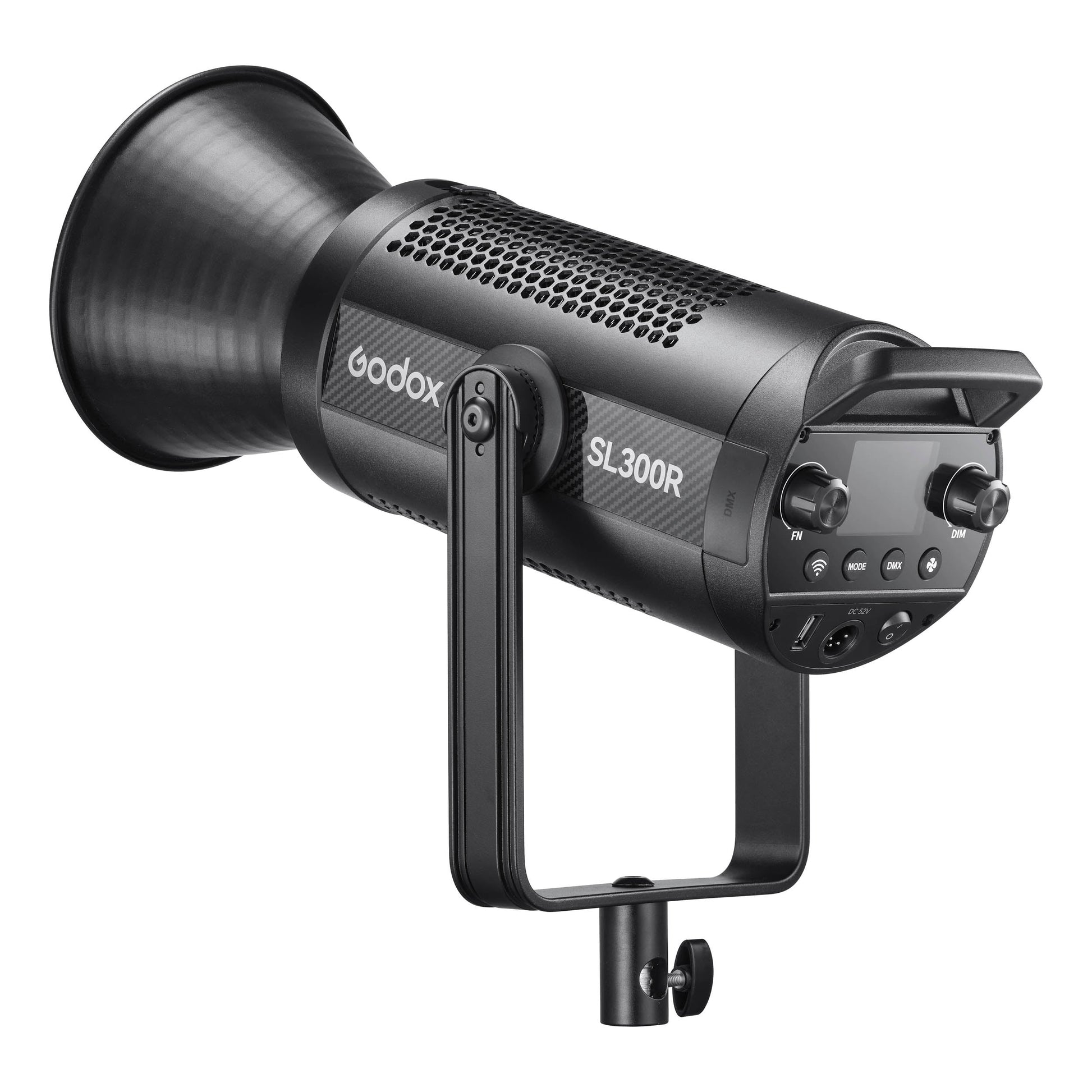 Godox SL300R 300W RGBWW LED Video Light Angled Rear View