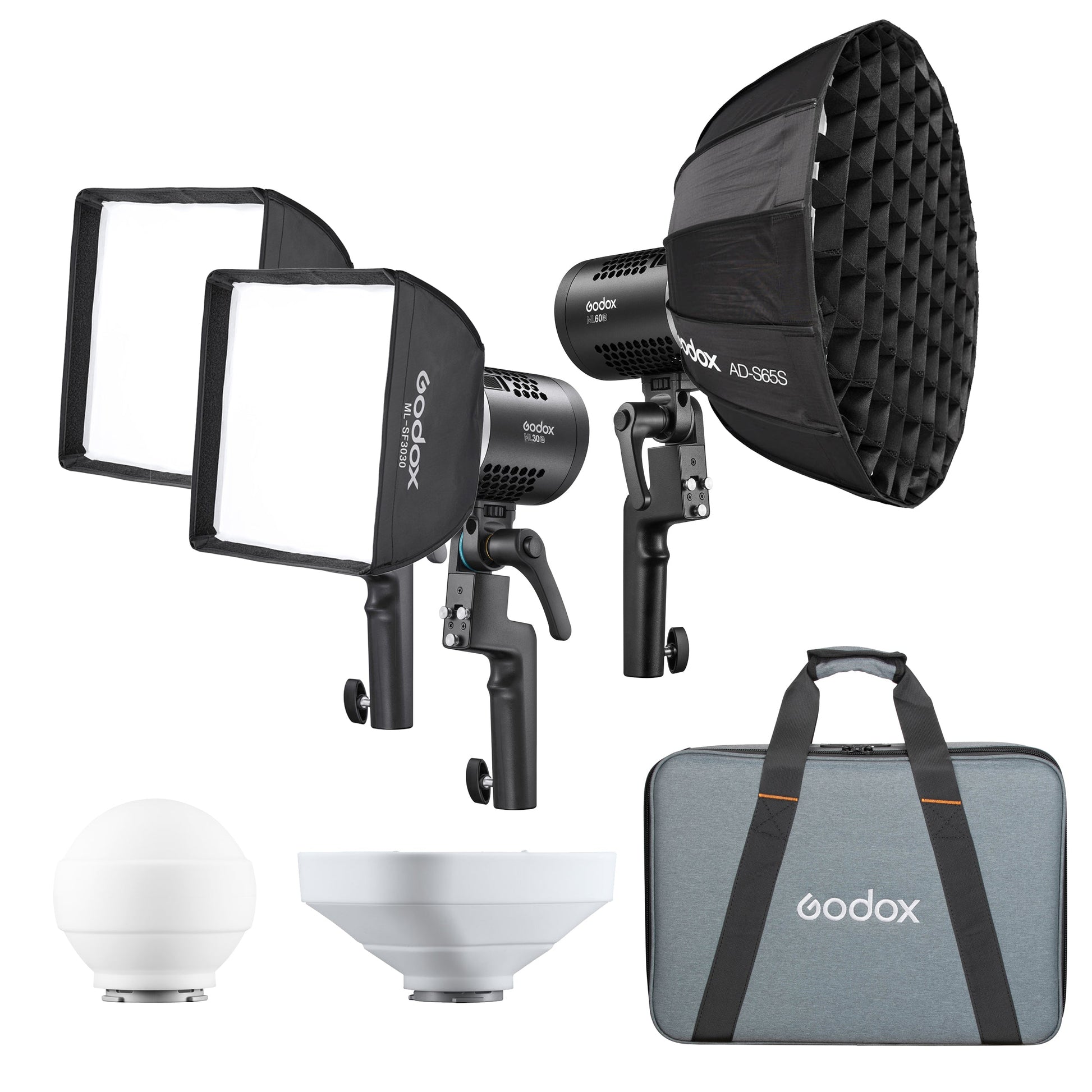 Godox ML-Kit2 Series Bi-Color LED Video Light Three Head Kit