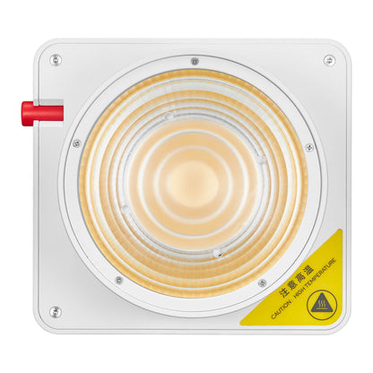 Godox ML100Bi Compact, Portable LED Video Light with ML-L15 Lens Reflector Front View