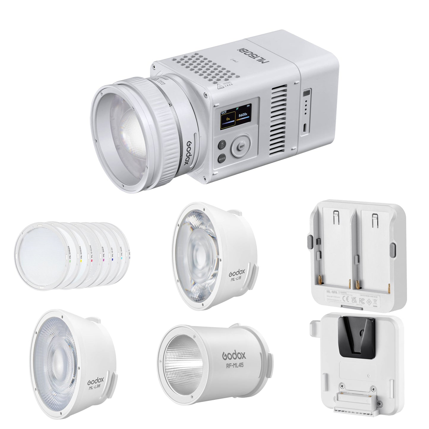 Godox ML150Bi Bi-Colour LED Video Light Portable Complete Kit