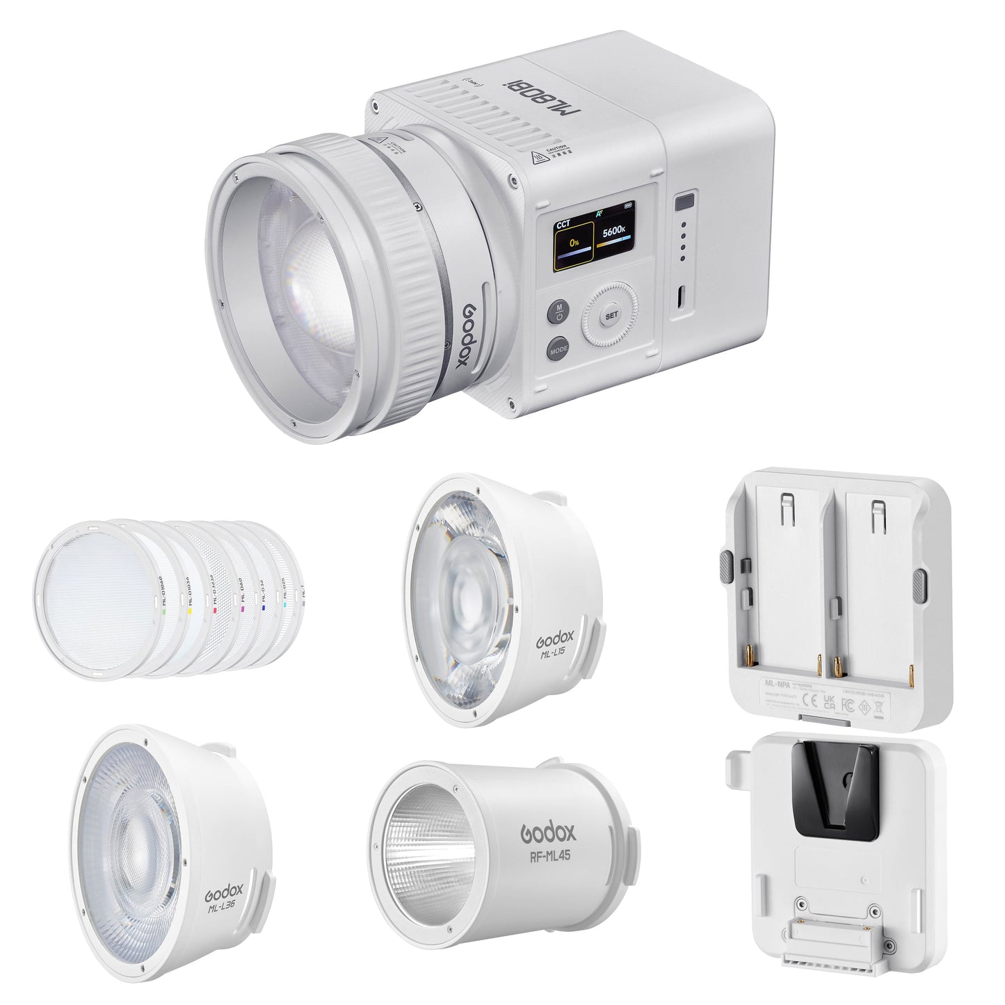 GODOX ML80Bi Bi-colour LED Video Light Compact Complete Kit 