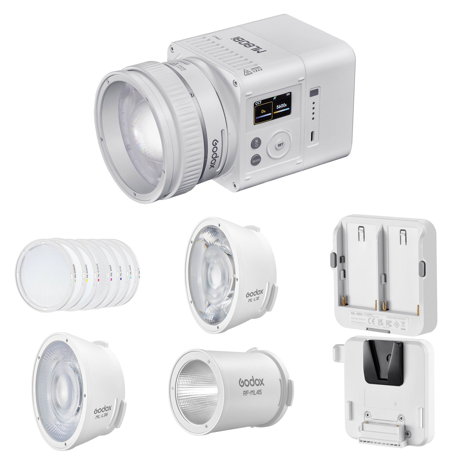 GODOX ML80Bi Bi-colour LED Video Light Compact Complete Kit 