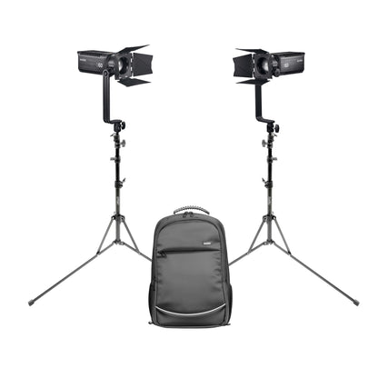 Godox S60D Dual Focusing LED Lighting Kit with Stands & Backpack
