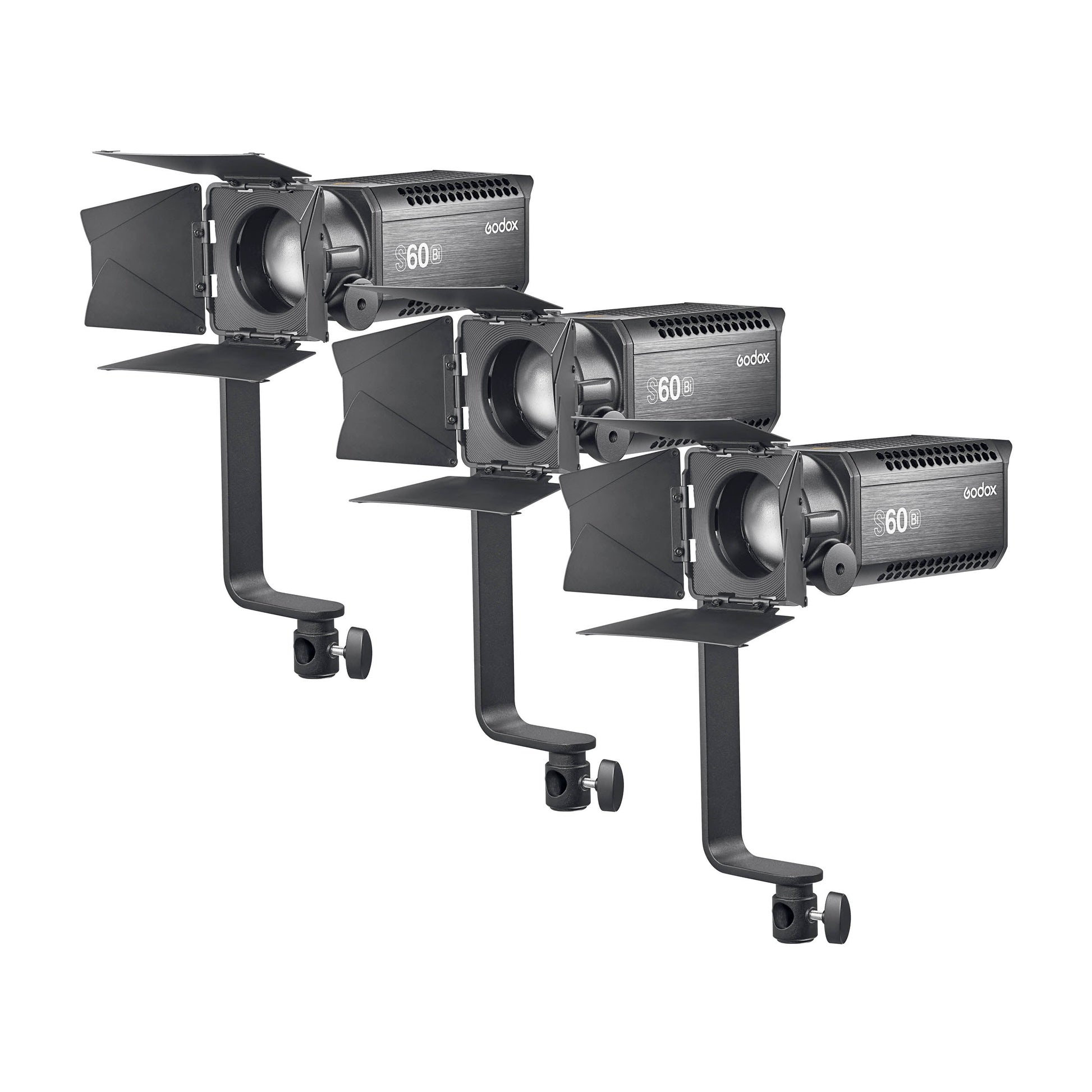 S60Bi K3 60W Bi-Colour Dimmable LED Video Focus Light Kit