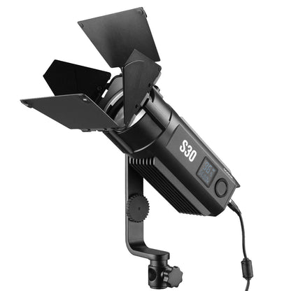 Godox S30 Three Head Daylight-Balanced LED Focus Spotlight Kit 