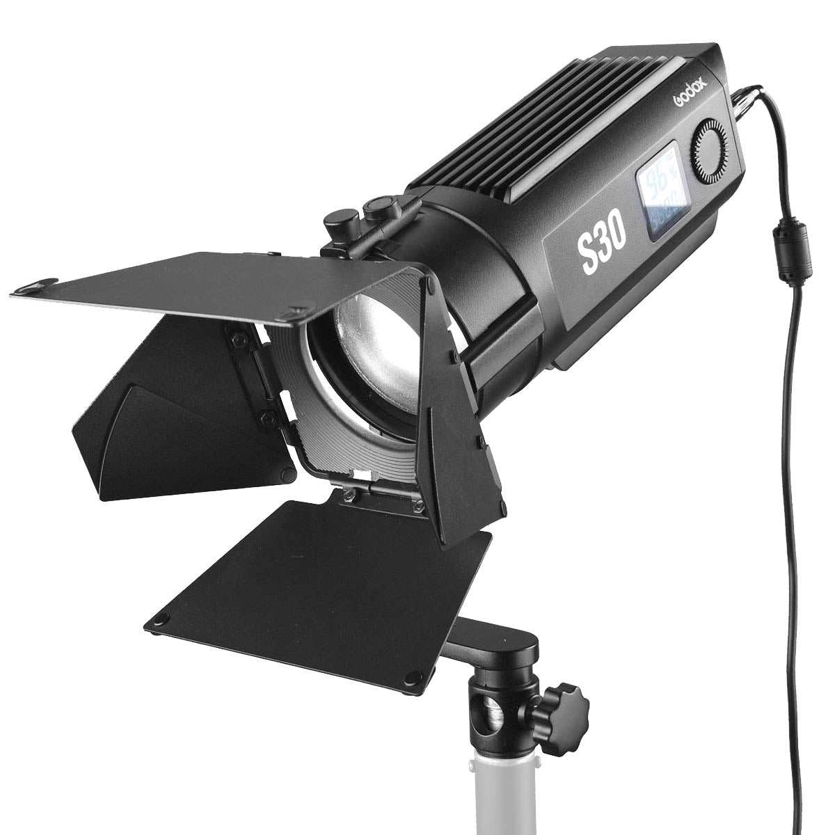 Godox S30 Three Head Daylight-Balanced LED Focus Spotlight Kit 