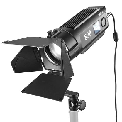 Godox S30 Three Head Daylight-Balanced LED Focus Spotlight Kit 
