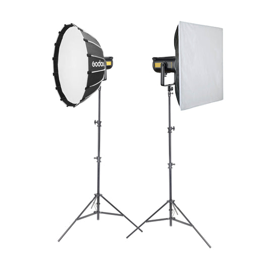 Godox FV200 Hybrid Flash & LED Basic Lighting Kit with Softboxes