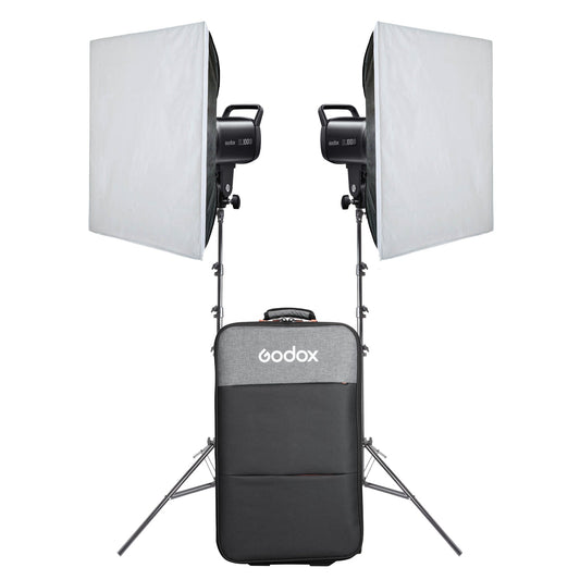 Godox SL100D Twin Softbox LED Lighting Kit