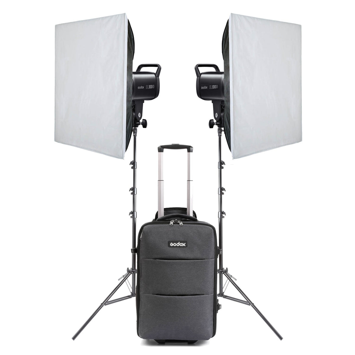 SL100D Twin Softbox LED Lighting Kit