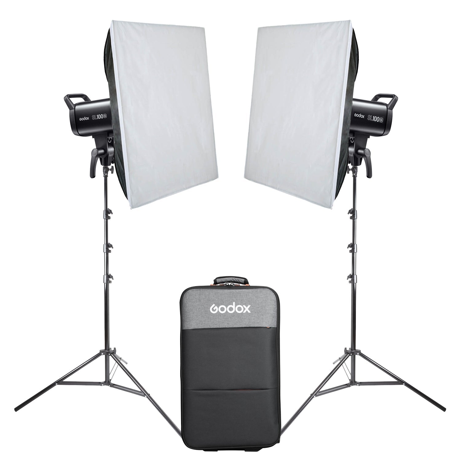 Godox SL100Bi Twin Softbox LED Lighting Kit
