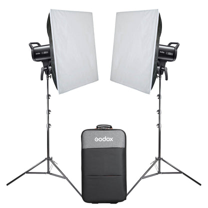 Godox SL100Bi Twin Softbox LED Lighting Kit