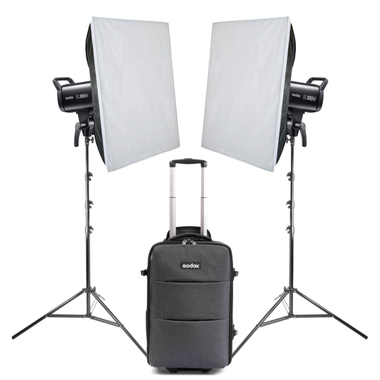 SL100Bi Twin Softbox LED Lighting Kit