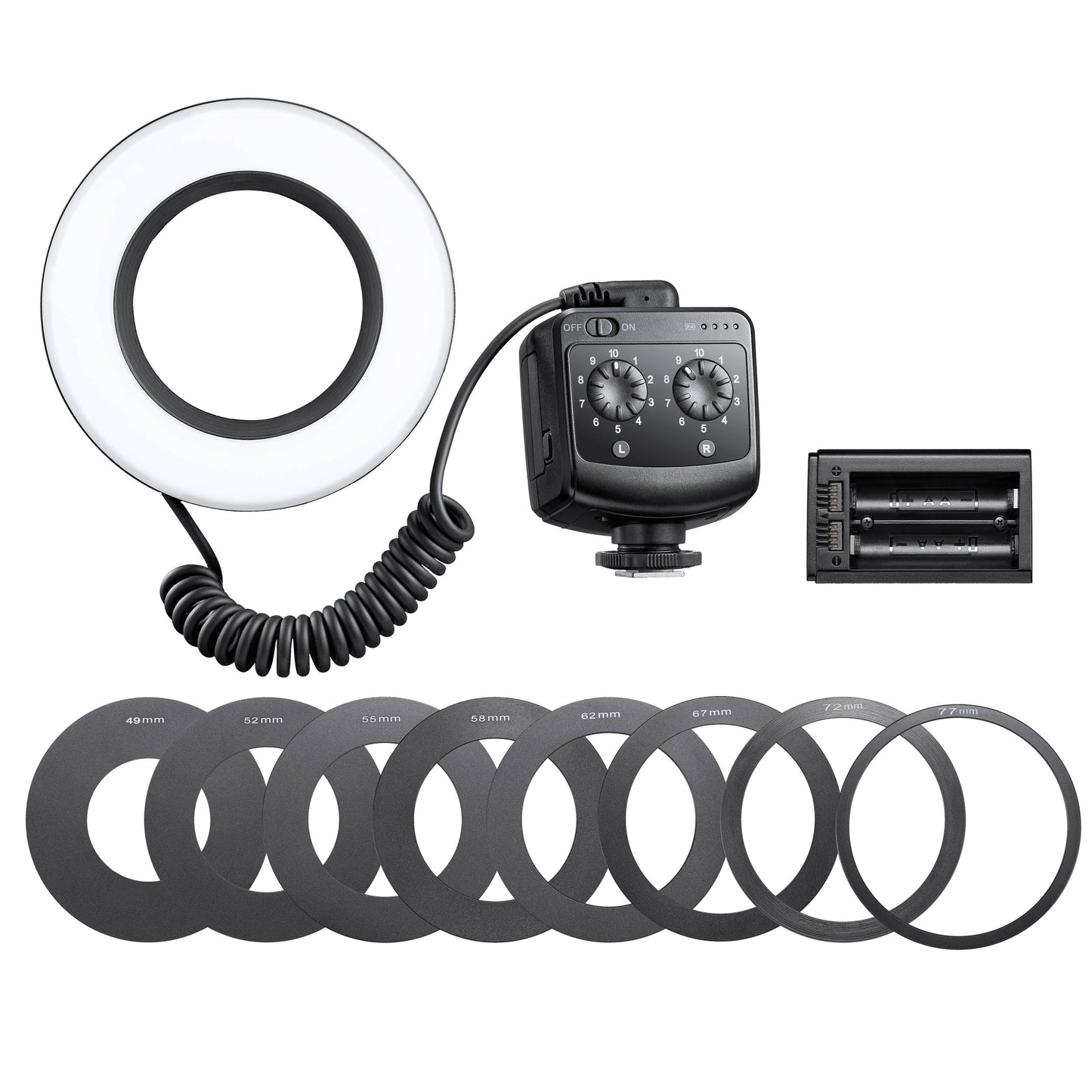 Godox RING72 LED Macro Ring Light Box Content