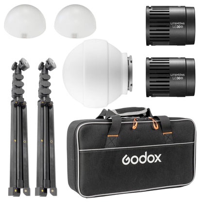 Godox LC30D Daylight Portable Mini LED Light Table-Top Dual Kit