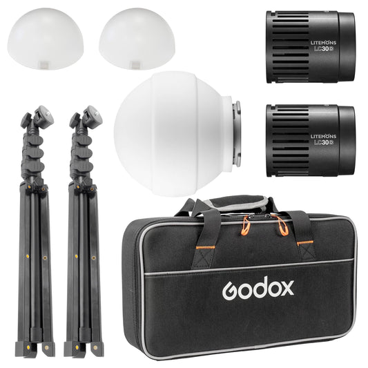 Godox LC30D Daylight Portable Mini LED Light Table-Top Dual Kit