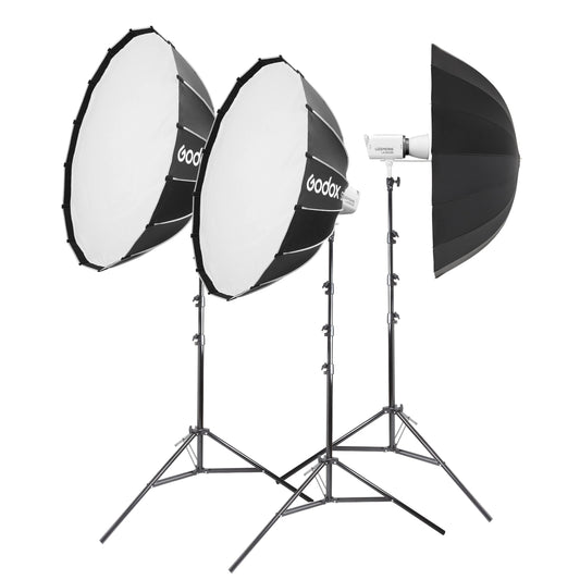 Godox Litemons LA300BI High-Powered Bi-Colour LED Lighting Three Head Kit