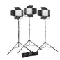 Godox Litemons LP400BI Bi-Colour LED Light Panel Three Head Kit